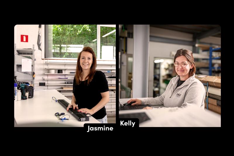 Van de werkvloer naar productiecoach: het verhaal van Jasmine & Kelly